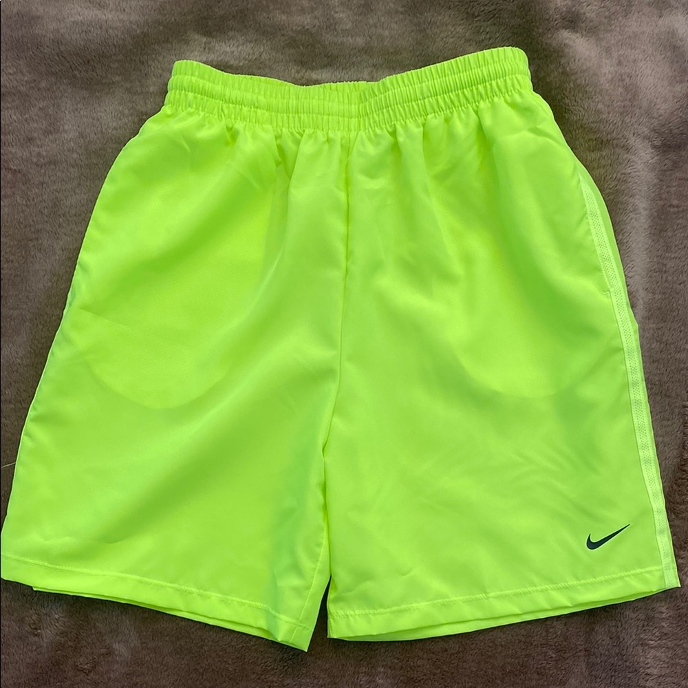 Nike Youth Kids Neon Green Shorts